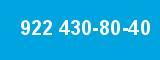 922 430-80-40